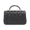 Secondhand Chanel Coco Handle Black Leather Bag