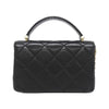 Secondhand Chanel Coco Handle Black Leather Bag