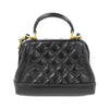 Secondhand Chanel Coco Handle Black Leather Bag