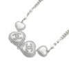 Secondhand Chanel Coco Mark White Metal Jewelry