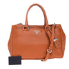 Secondhand Prada Vitello Orange Leather Bag
