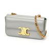 Secondhand Céline Triomphe Grey Leather Bag