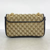 Secondhand Gucci Marmont Beige Canvas Bag