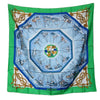 Secondhand Hermès Carré 90 Green Silk Accessories