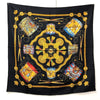 Secondhand Hermès Carré 90 Black Silk Accessories
