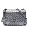 Secondhand Saint Laurent Medium Metallic Woven Leather Monogram Sunset Crossbody
