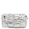 Secondhand Bottega Veneta Cassette Silver Patent Leather Bag