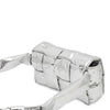 Secondhand Bottega Veneta Cassette Silver Patent Leather Bag