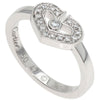 Secondhand Cartier C heart Silver White Gold Jewelry