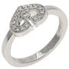 Secondhand Cartier C heart Silver White Gold Jewelry