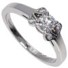 Secondhand Cartier Solitaire Silver Platinum Jewelry