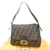 Secondhand Fendi Mamma Baguette Brown Canvas Bag
