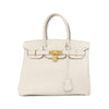 Secondhand Hermès Birkin 30 White Leather Bag