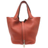 Secondhand Hermès Picotin lock Red Leather Bag