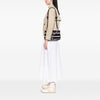 Chanel Jumbo Stripe Jersey Felt and Rope Flap Secondhand