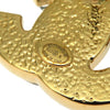 Secondhand Chanel Coco Mark Black Gold Plated Jewelry