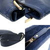 Secondhand Gucci Diamante Navy Leather Bag