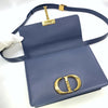 Secondhand Dior 30 Montaigne Blue Leather Bag