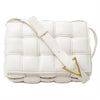 Secondhand Bottega Veneta Cassette White Leather Bag