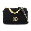 Secondhand Chanel 19 Black Tweed Bag
