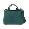 Secondhand Prada Canapa Green Canvas Bag