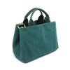 Secondhand Prada Canapa Green Canvas Bag