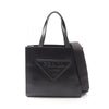Secondhand Prada Triangle Logo Black Leather Bag
