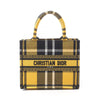 Secondhand Dior Book Tote Yellow Canvas Bag