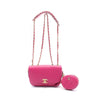 Secondhand Chanel Flap bag Pink Leather