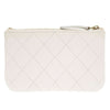Secondhand Chanel Coco Mark White Leather Accessories