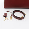 Secondhand Hermès Kelly 32 Burgundy Leather Bag