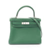 Secondhand Hermès Kelly 28 Green Leather Bag