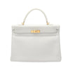 Secondhand Hermès Kelly 35 White Leather Bag