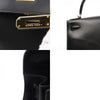 Secondhand Hermès Kelly 28 Black Leather Bag