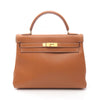 Secondhand Hermès Kelly 32 Brown Leather Bag