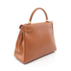 Secondhand Hermès Kelly 32 Brown Leather Bag