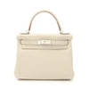 Secondhand Hermès Kelly 28 White Leather Bag