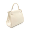 Secondhand Hermès Kelly 28 White Leather Bag