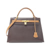 Secondhand Hermès Kelly 32 Brown Leather Bag
