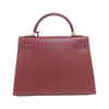 Secondhand Hermès Kelly 32 Red Leather Bag