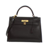 Secondhand Hermès Kelly 32 Brown Leather Bag