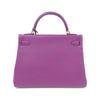 Secondhand Hermès Kelly 32 Purple Leather Bag