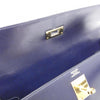 Secondhand Hermès Kelly 32 Blue Leather Bag