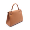 Secondhand Hermès Kelly 28 Brown Leather Bag