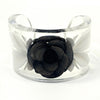 Secondhand Chanel Camellia Transparent Plastic Jewelry
