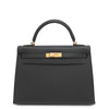 Secondhand Hermès Kelly 32 Black Leather Bag