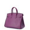 Secondhand Hermès Birkin 25 Purple Leather Bag