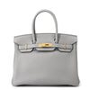 Secondhand Hermès Birkin 30 Grey Leather Bag