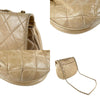 Secondhand Chanel Bubble Quilt Beige Leather Bag