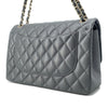 Secondhand Chanel Timeless Grey Leather Bag